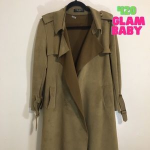 Beige/Olive Trench Coat